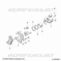 BRAKES, BRAKE PINZA FRENO DELANTERA