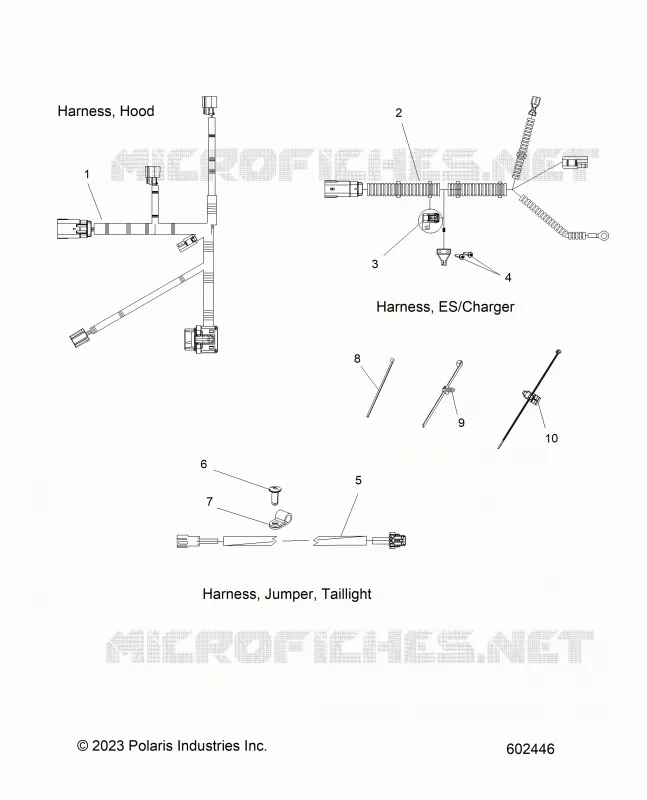 ELECTRICA, HARNESS, HOOD, E.S. START, TAILLIGHT