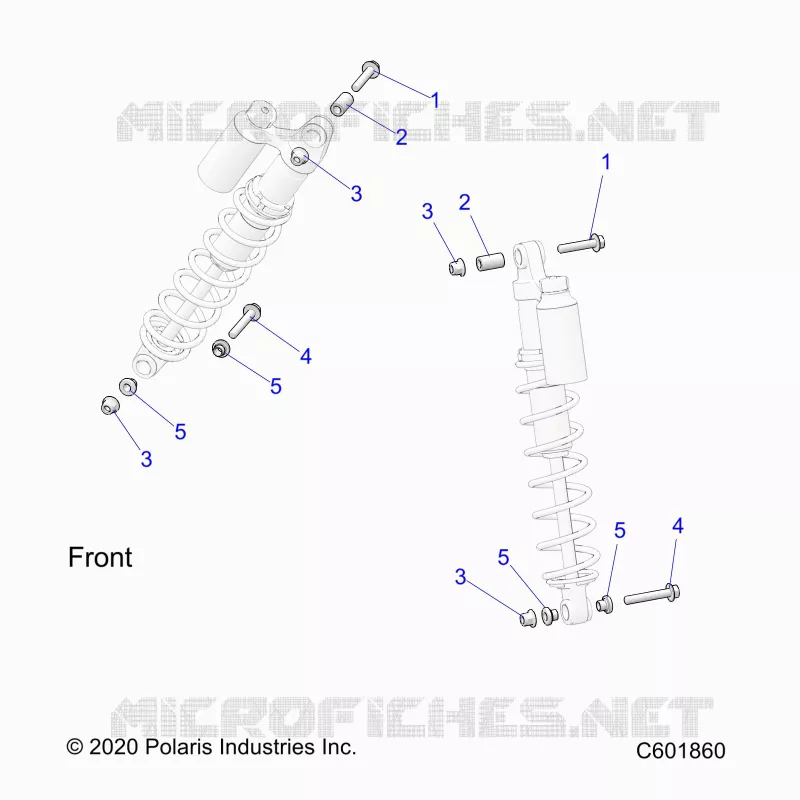 SUSPENSION, MONTAJE DE DESCARGA, IFS
