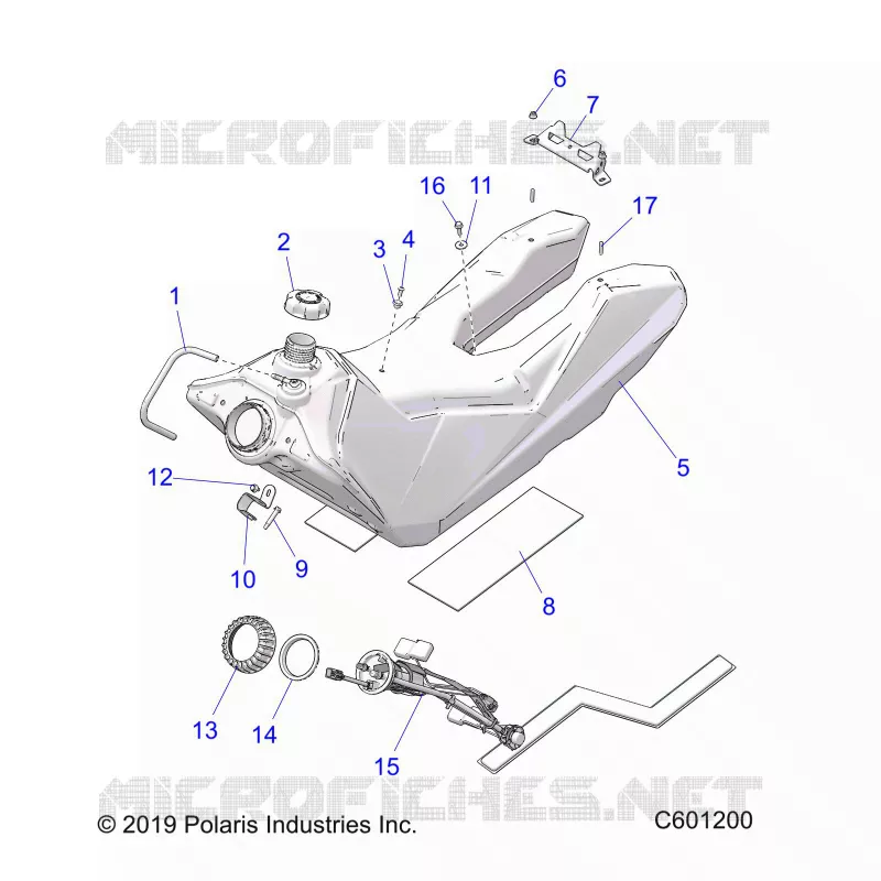 SISTEMA DE COMBUSTIBLE, FUEL TANK ASM.