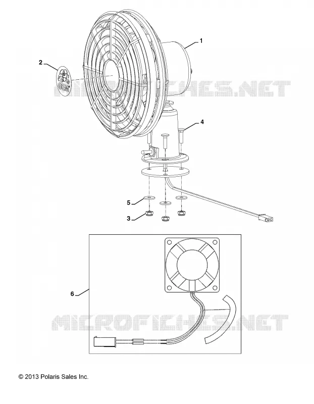 OPCIONES, DASH FAN, BLACK, FAN AND HARDWARE ONLY
