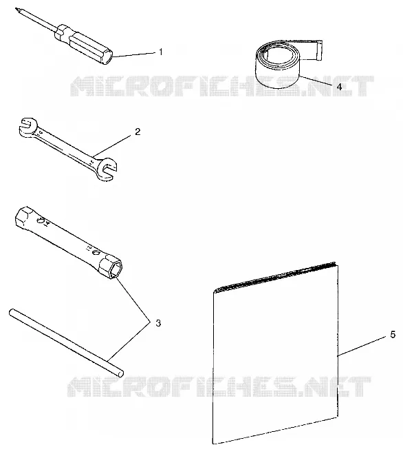 KIT DE HERRAMIENTA LITE TOURING 0983133 and EUROPEAN LITE TOURNG E983133 (4941934193A014)