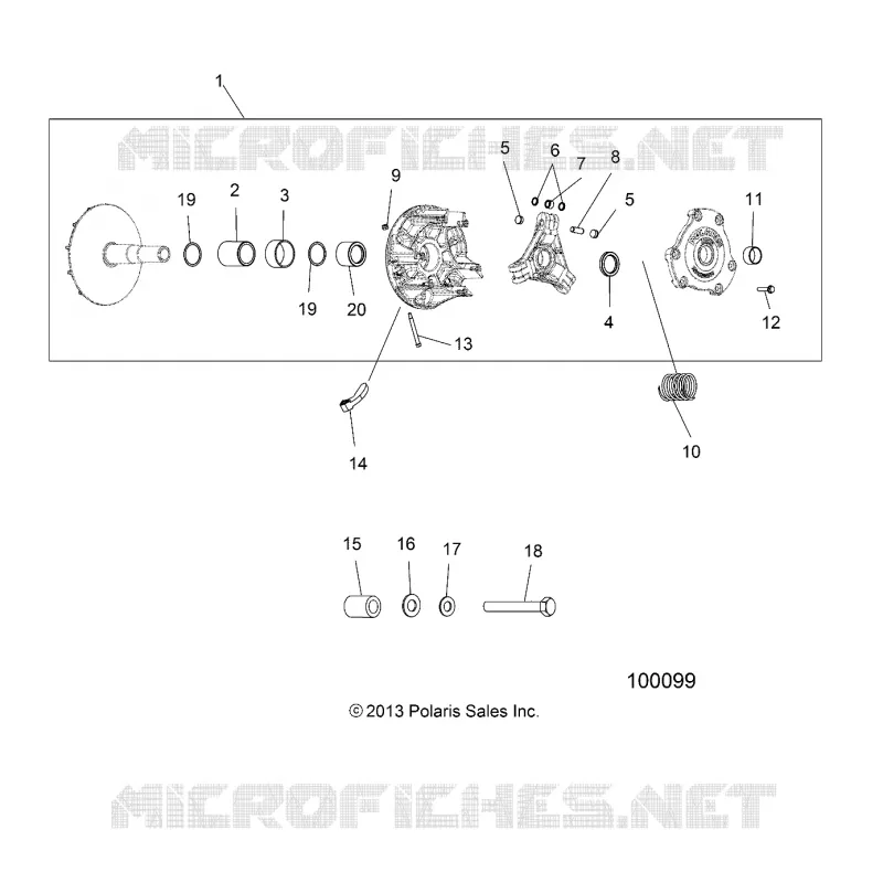 TREN, PRIMARY CLUTCH