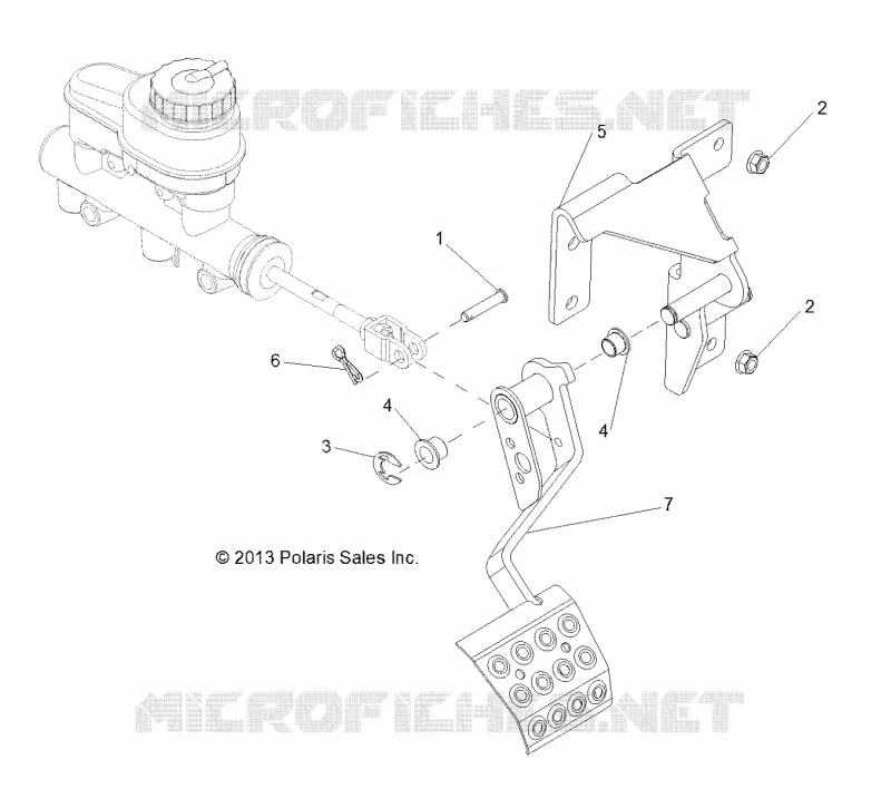 BRAKES, PEDAL AND CILINDRO MAESTRO MOUNTING