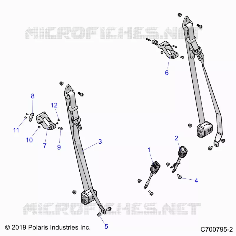 ASIENTO BELT MOUNTING