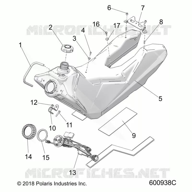 SISTEMA DE COMBUSTIBLE, FUEL TANK ASM.