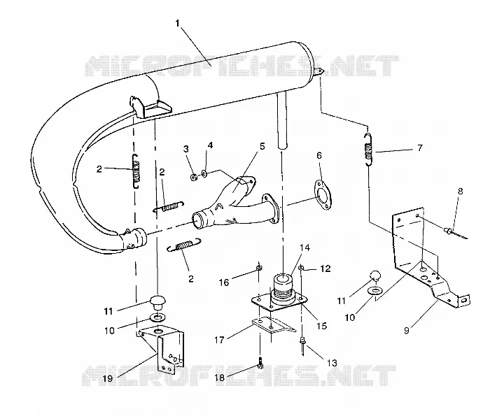 SISTEMA DE ESCAPE 500 EFI / 0930674 and  500 EFI SKS / 0930574 (4922962296026A)