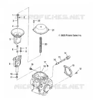 MOTOR, CARBURADOR, UPPER