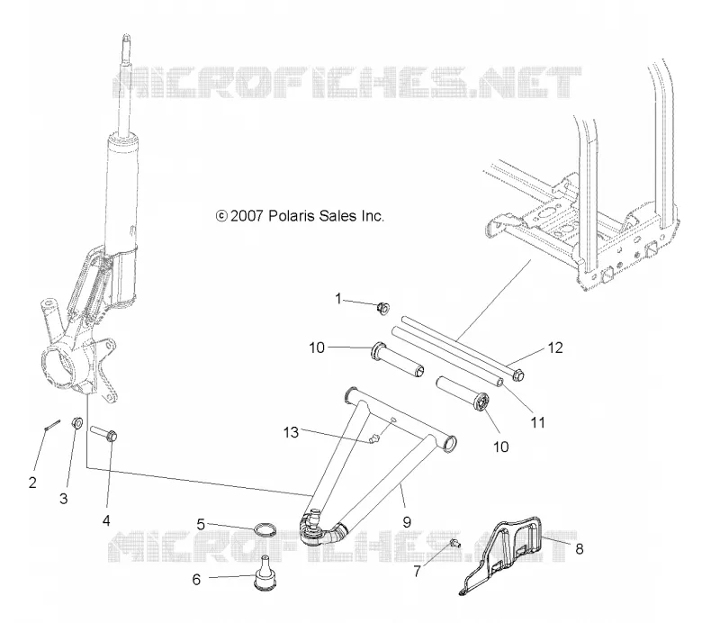SUSPENSION, A-ARM and PUNTAL MOUNTING