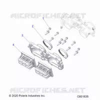 ENGINE, REED VALVE AND CUERPO DE MARIPOSA ADAPTOR -S23TDL8RS/8RE (C601635)