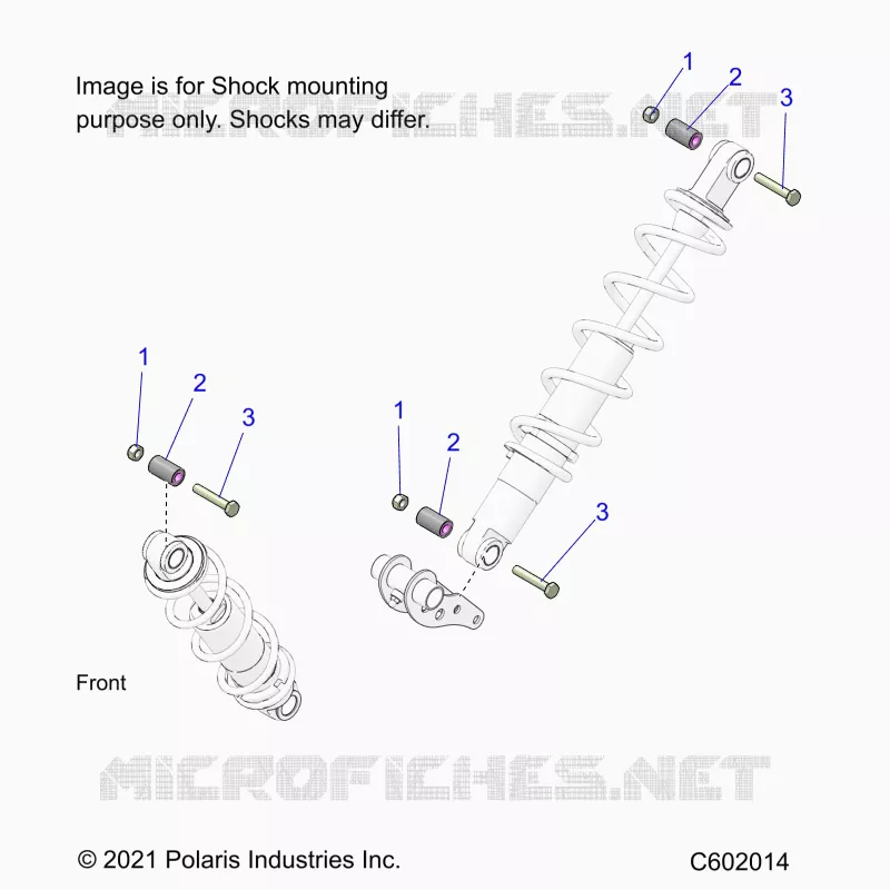 SUSPENSION, MONTAJE DE DESCARGA, REAR SUSP.