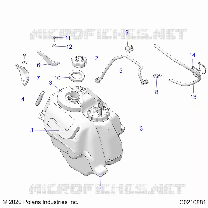 SISTEMA DE COMBUSTIBLE, FUEL TANK ASM.