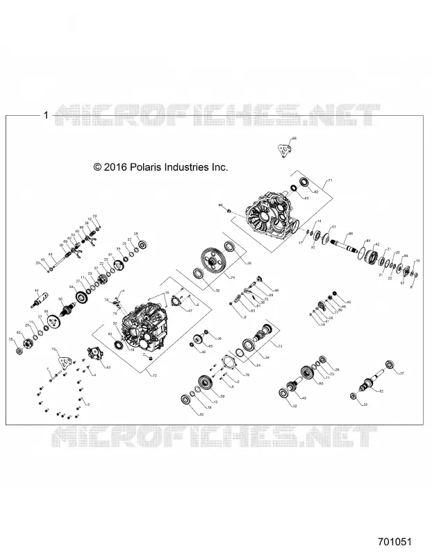 TREN, PRINCIPAL GEARCASE INTERNALS