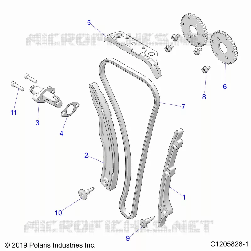 LA CADENA DE LEVAS AND TENSIONER