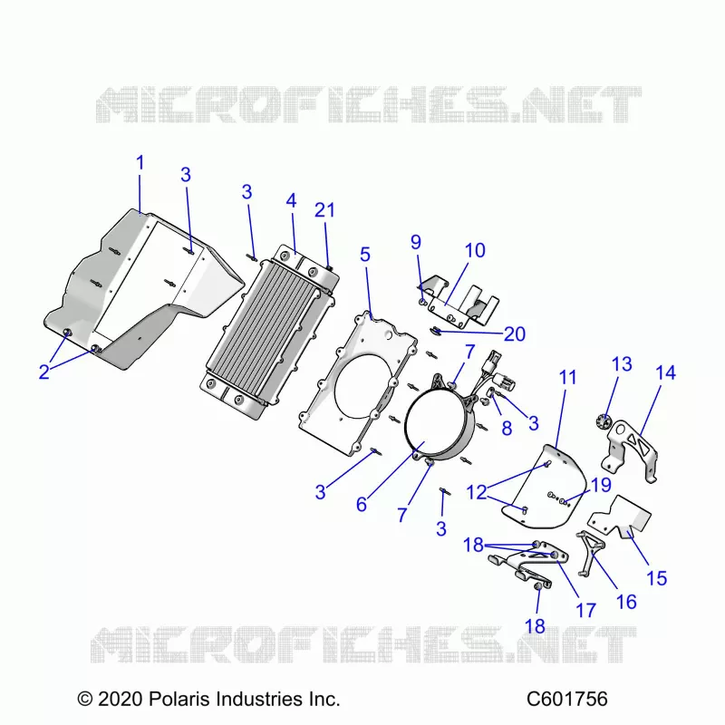 MOTOR, RADIATOR MOUNTING