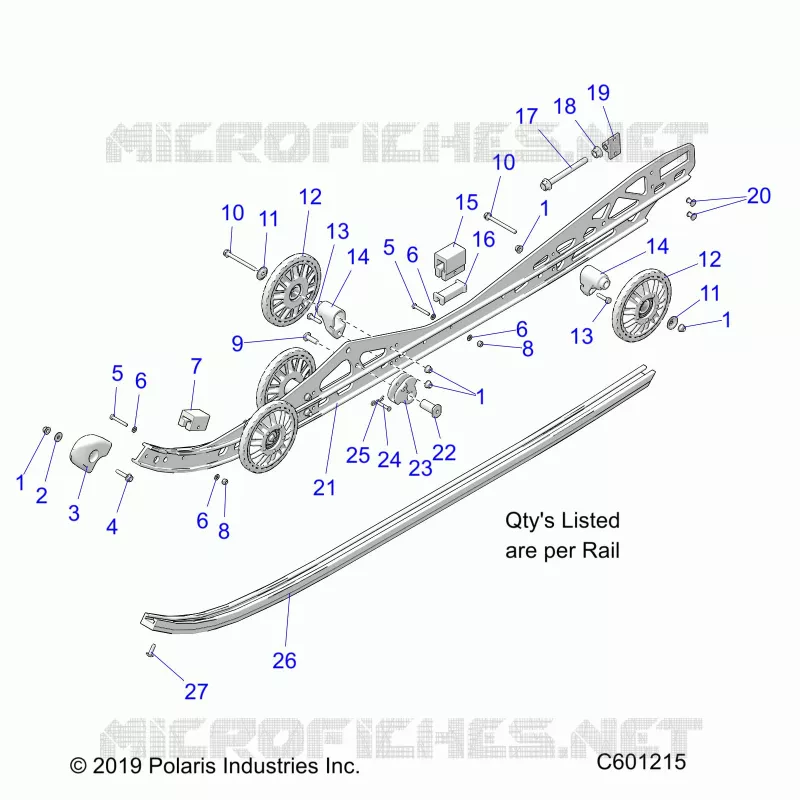 SUSPENSION, MONTAJE EN CARRIL
