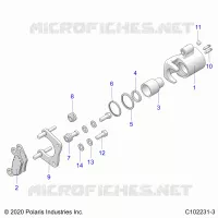 BRAKES, BRAKE PINZA FRENO TRASEIRA