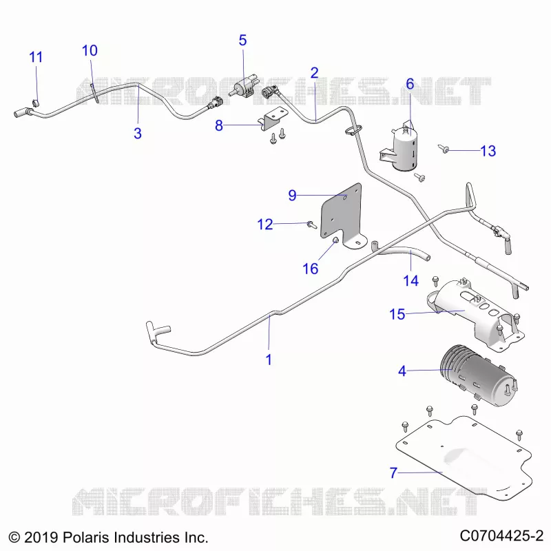 SISTEMA DE COMBUSTIBLE, FUEL TANK EVAP, CANISTER AND LINES