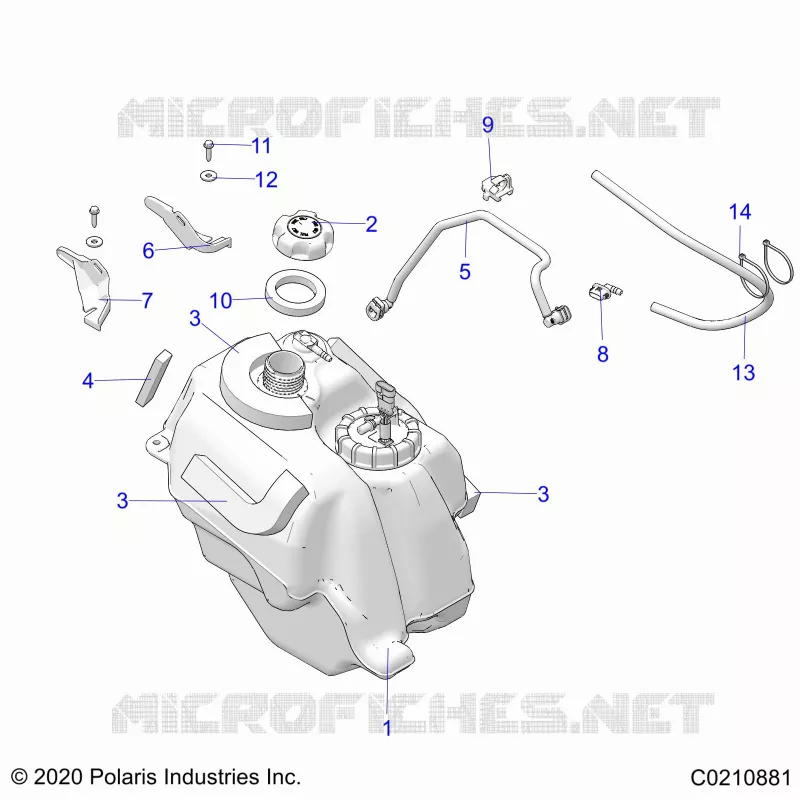 SISTEMA DE COMBUSTIBLE, FUEL TANK ASM.