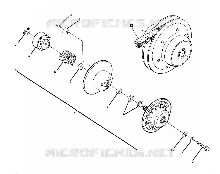 accionado de embrague ASSEMBLY  250 2X4