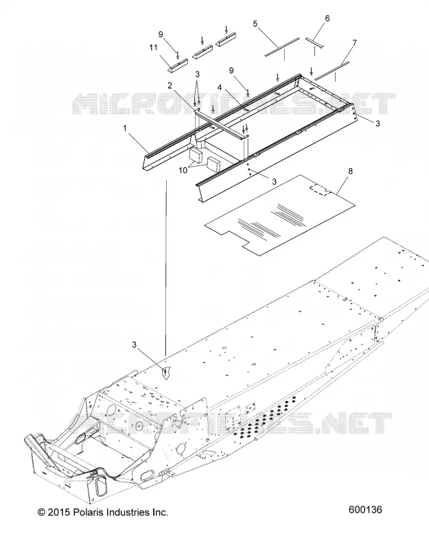 CHASSIS, ASIENTO RISER