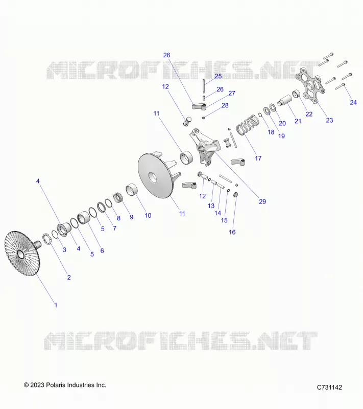 TREN, PRIMARY CLUTCH