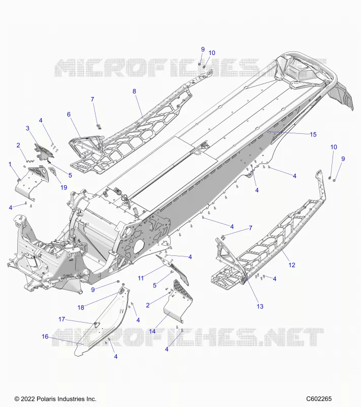 CHASSIS, PROTECCIÃ³N DEL EMBRAGUE, FOOTRESTS, AND RUNNINGBOARDS