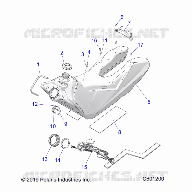 SISTEMA DE COMBUSTIBLE, FUEL TANK ASM.
