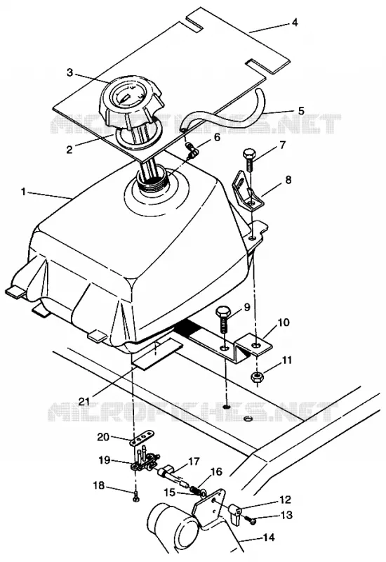 GASOLINA TANK Sportsman 4x4 W968040 (4935943594A013)
