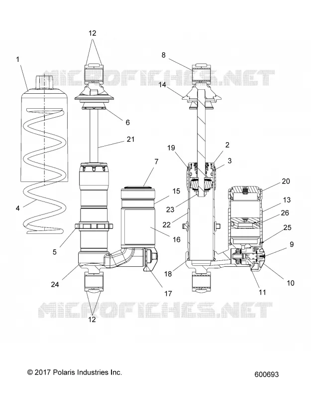 SUSPENSION, CHOQUE FRONTAL TRACK (ADVENTURE, XC)