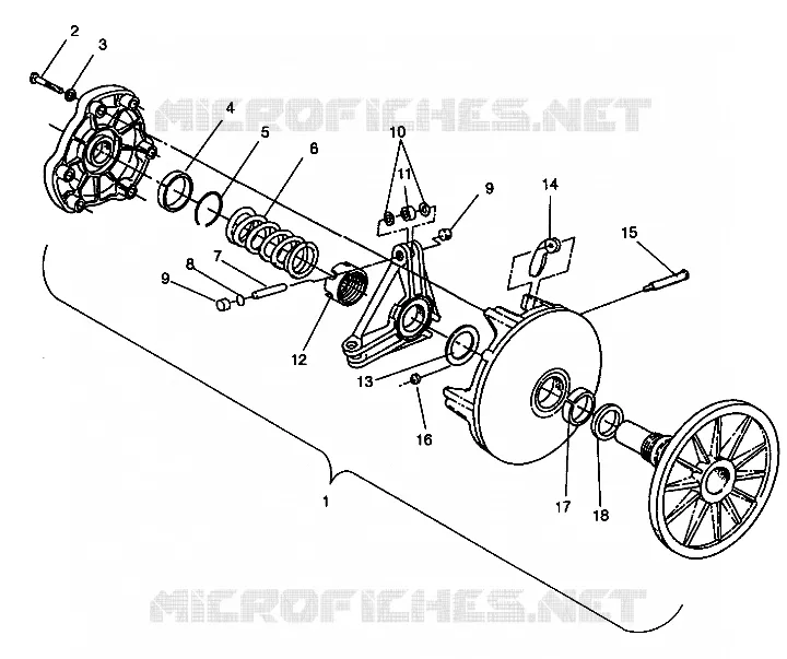 Embrague ASSEMBLY WIDETRAK GT 0942061 (49261126110023)