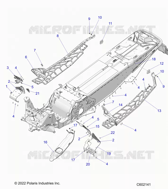 CHASSIS, PROTECCIÃ³N DEL EMBRAGUE, FOOTRESTS, AND RUNNINGBOARDS
