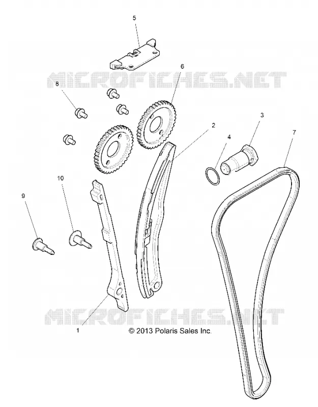 LA CADENA DE LEVAS AND TENSIONER
