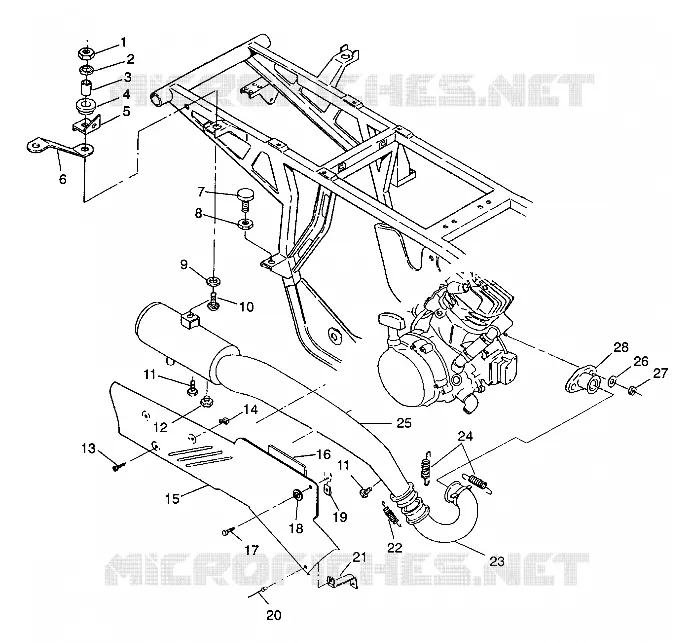 SISTEMA DE ESCAPE 4X4 350L W938139 (4924052405006A)