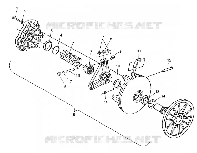 Embrague 700 RMK 0970966, 700 SKS 0970566 and EUROPEAN 700 SKS E970566 (4938573857C001)