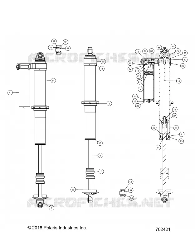 SUSPENSION TRASERA SHOCK INTERNALS