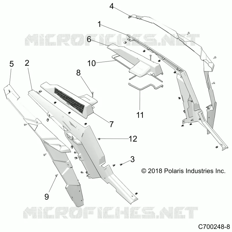 CARROCERÍA POSTERIOR FENDERS AND BEZELS- Z22N4E99NK (C700248-8)