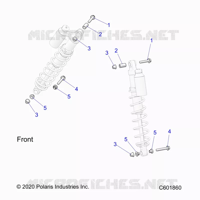 SUSPENSION, MONTAJE DE DESCARGA, IFS