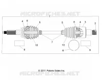 TREN, REAR HALF SHAFT (TO 4/25/16)