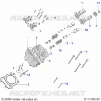 ENGINE, CULATA, CAMS AND VALVES