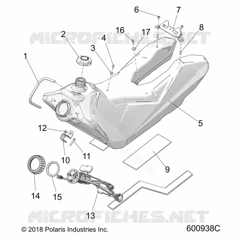 SISTEMA DE COMBUSTIBLE, FUEL TANK ASM.