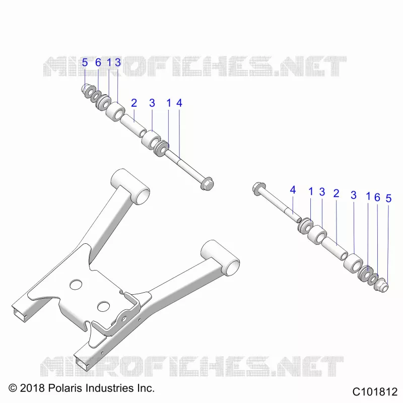 SUSPENSION TRASERA A-ARM MOUNTING AND BUSHINGS