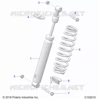 SUSPENSION, SHOCK TRASERO