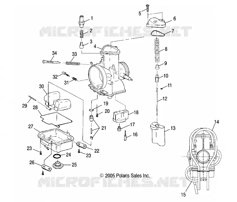 MOTOR, CARBURADOR