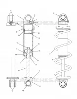 SUSPENSION, CHOQUE, FRONT TRACK (CLEAR COIL OVER)