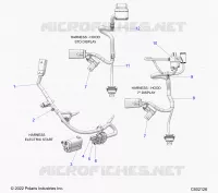 ELECTRICA, WIRE HARNESS, HOOD, ELEC. START