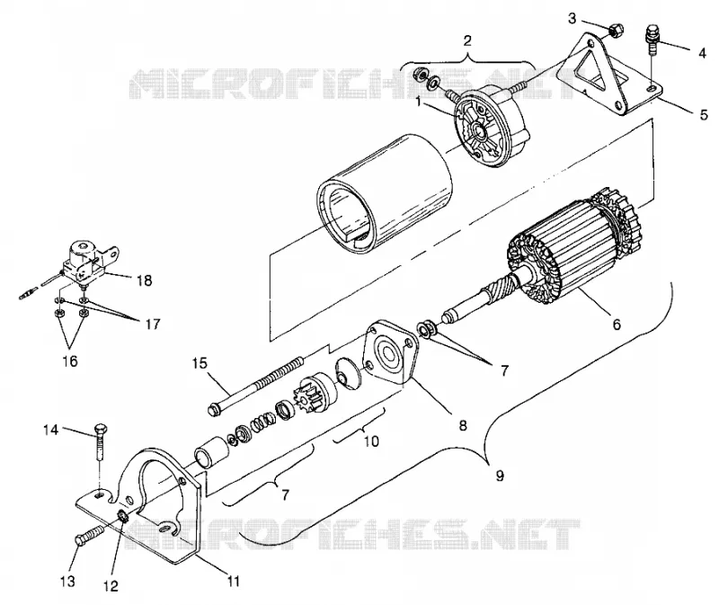 MOTOR DE ARRANQUE CLASSIC TOURING 0983365 and EUROPEAN CLASSIC TOURING E983365 (4942484248D004)