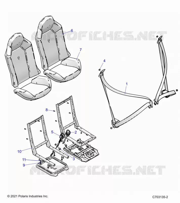 ASIENTO BELT AND MOUNTING