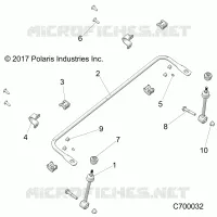 SUSPENSIÃ“N DELANTERA STABILIZER BAR- R19RRW99A9/AD/AJ/AP/B9/BD/BJ/BP (C700032)