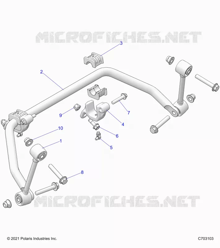 SUSPENSION, FRONT, BARRA ESTABILIZADORA